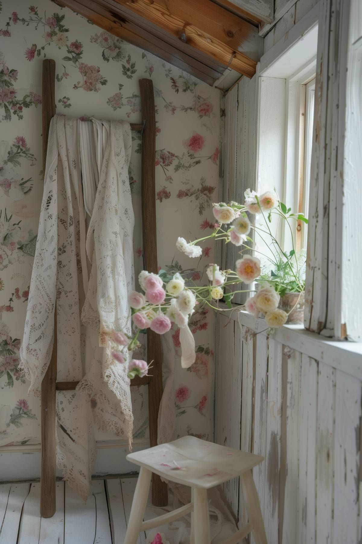 30 Cute and Unique Blanket Ladder Inspiration