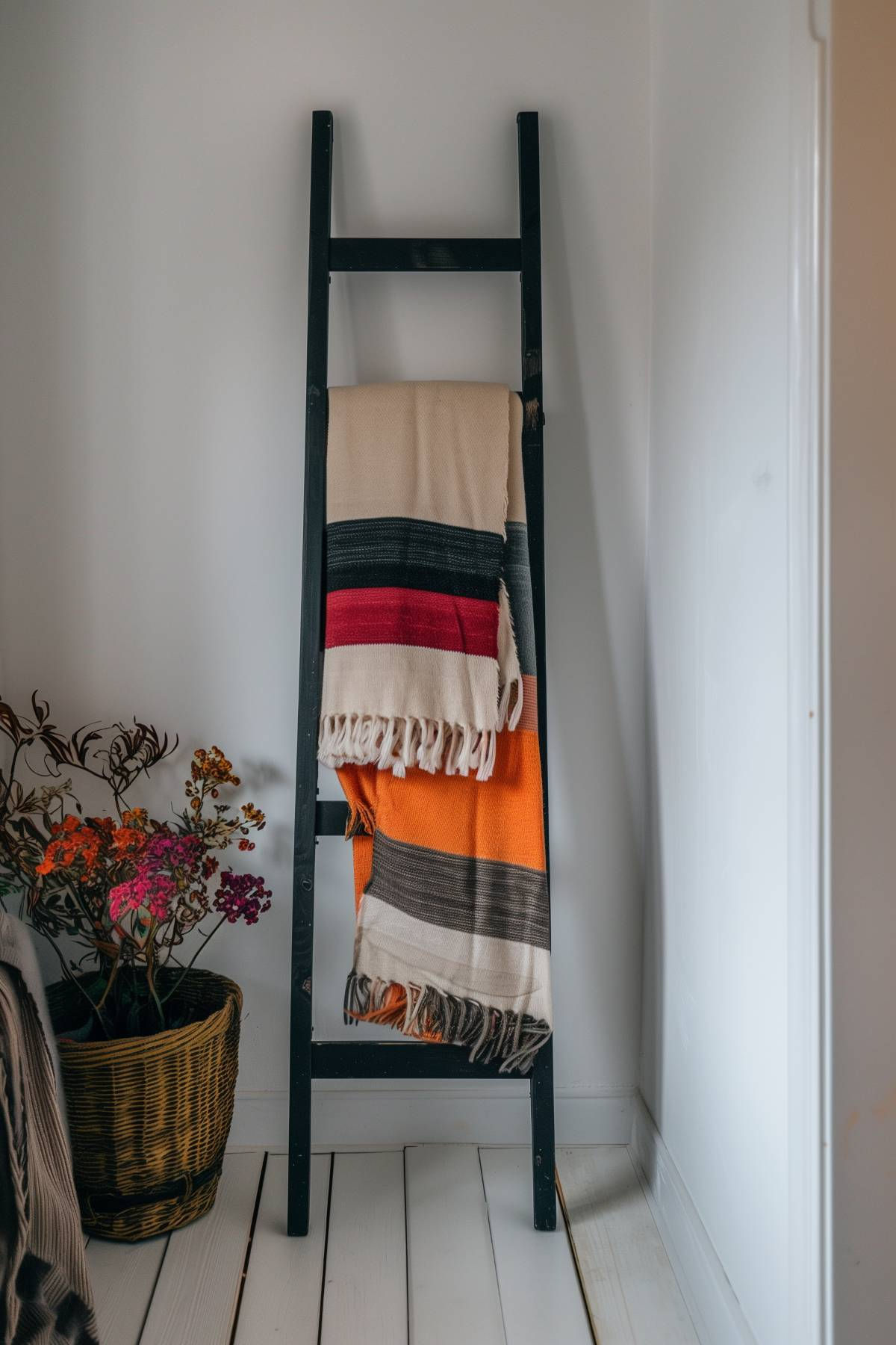 30 Sleek Blanket Ladder Ideas for a Modern Look