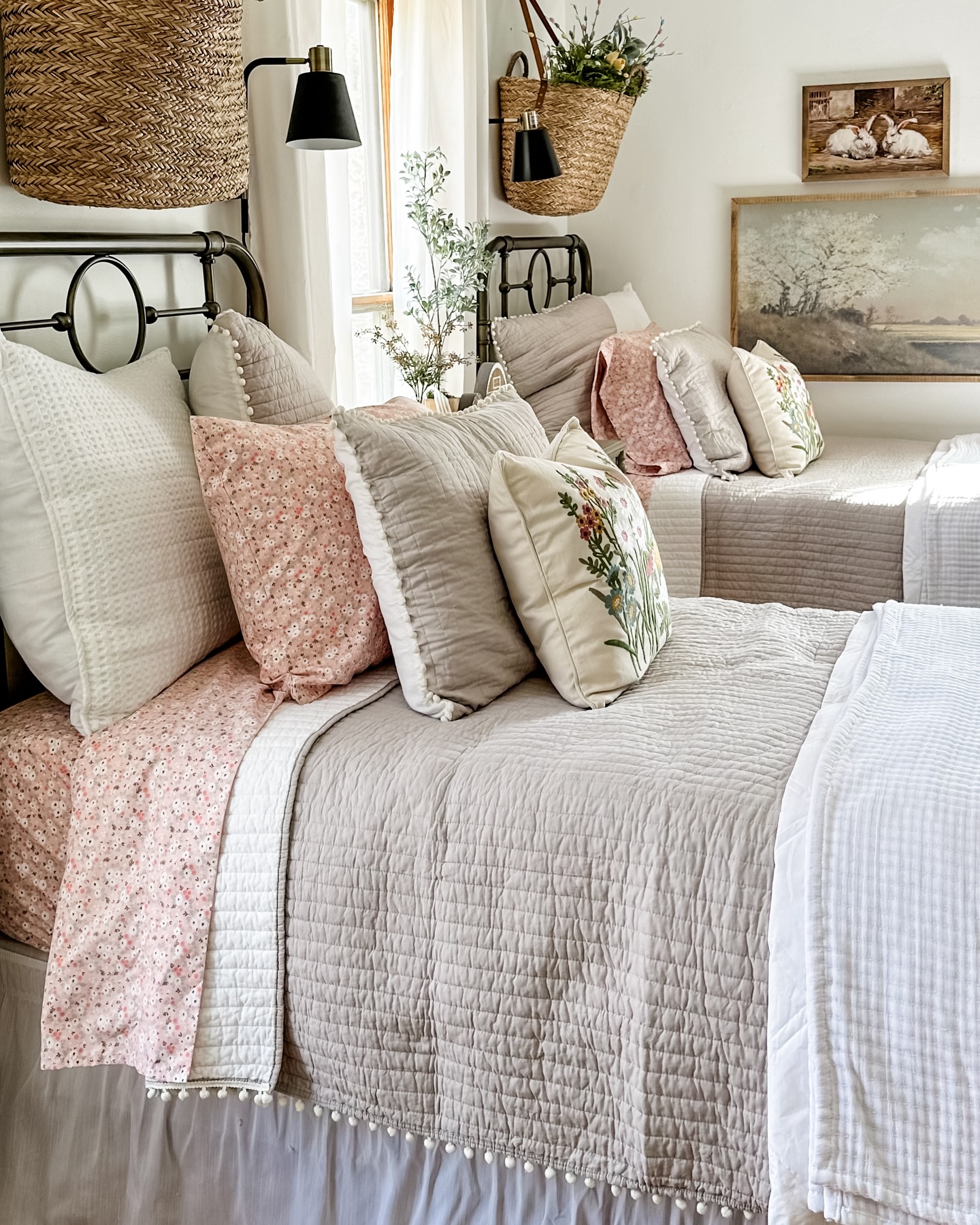 Happy Friday! I am still loving this new quilt, shams, and decorative pillow fro…