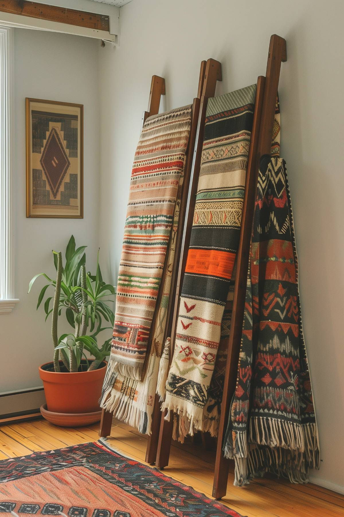 30 Unique Blanket Ladder Designs for Creative Homes