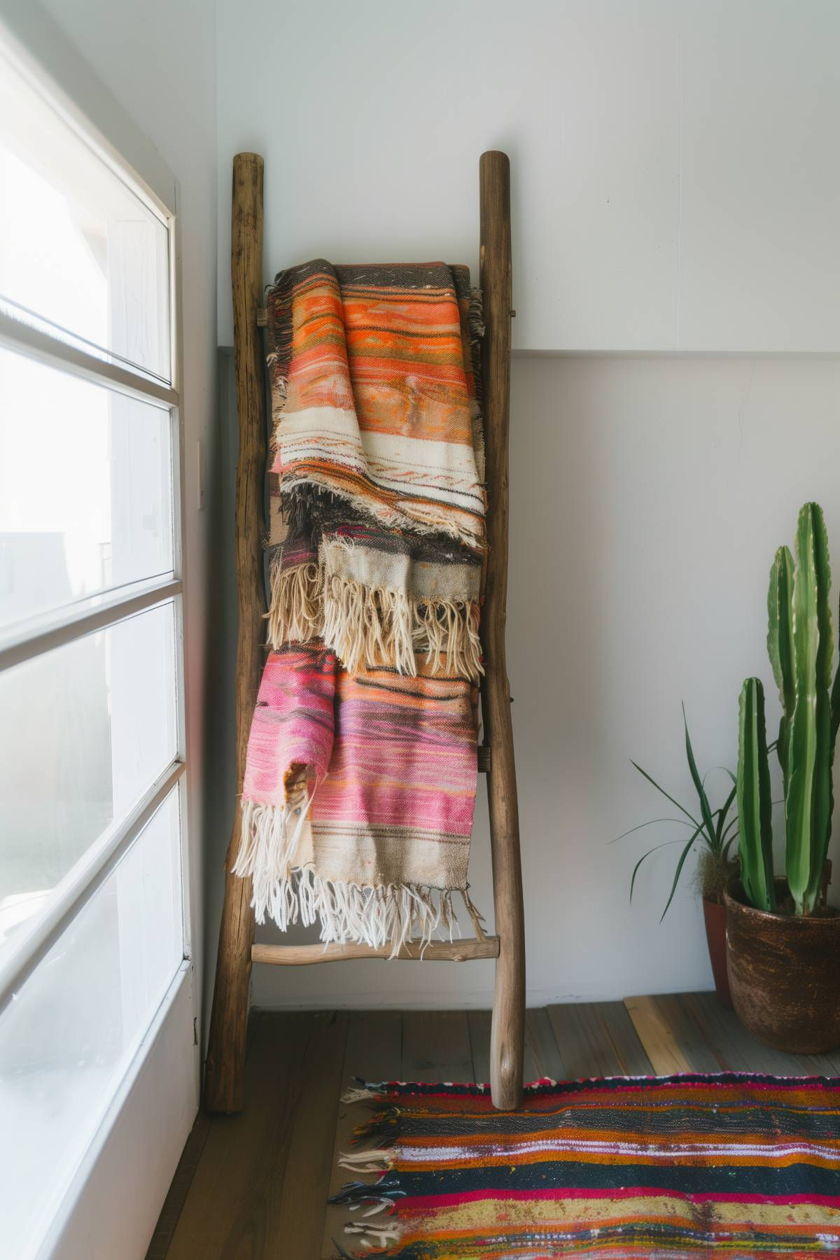30 Chic Blanket Ladder Inspiration for Trendy Homes