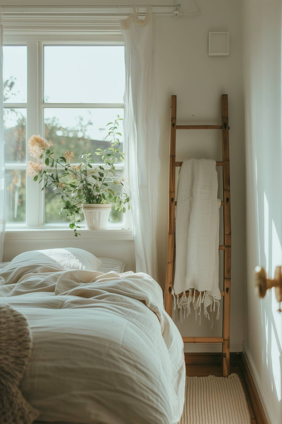 30 Cute Blanket Ladder Designs to Enhance Your Decor