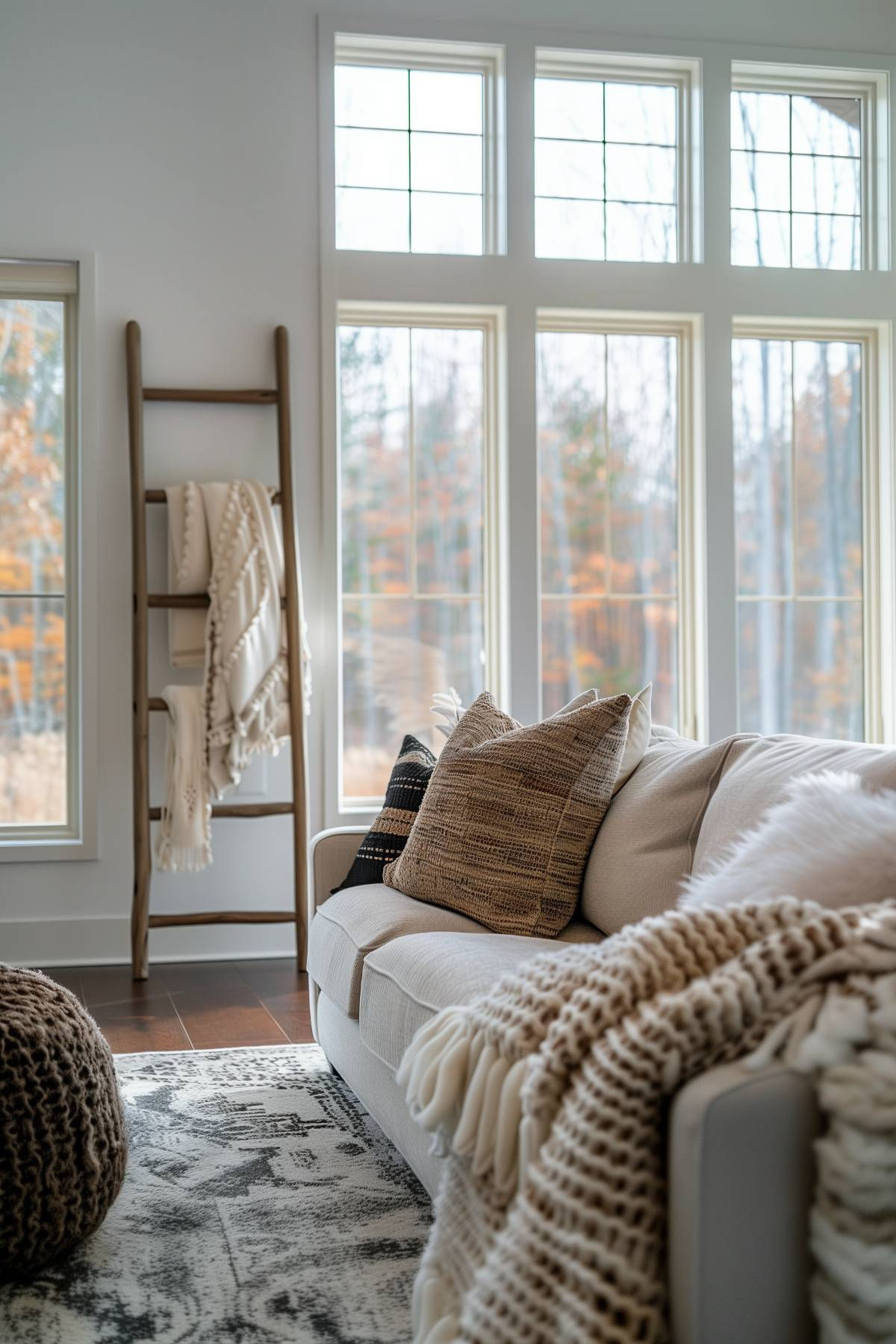 30 Rustic Blanket Ladder Inspiration for a Cozy Vibe