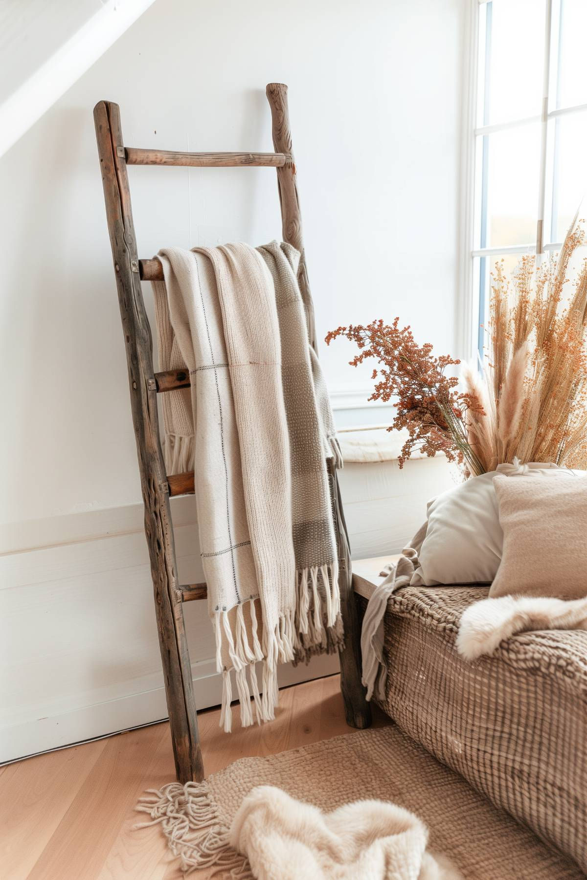 30 Blanket Ladder Designs for a Cozy Home Style