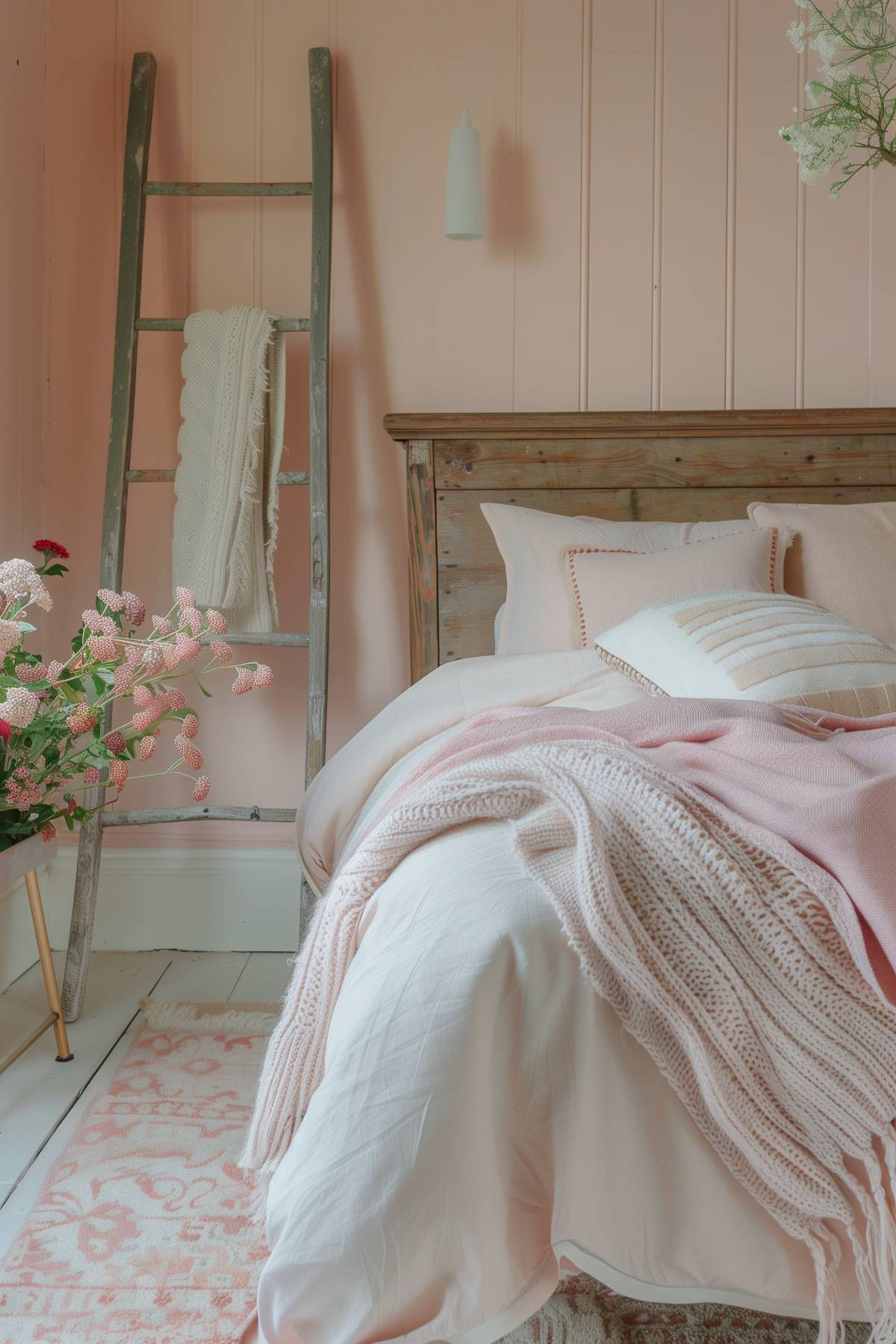 30 Aesthetic Blanket Ladder Ideas for Beautiful Decor