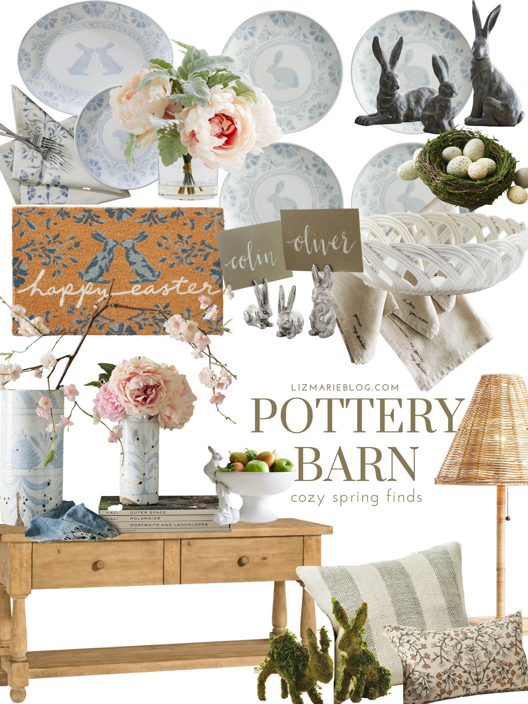 Pottery Barn Spring Finds – Cozy Cottage Farmhouse Decor