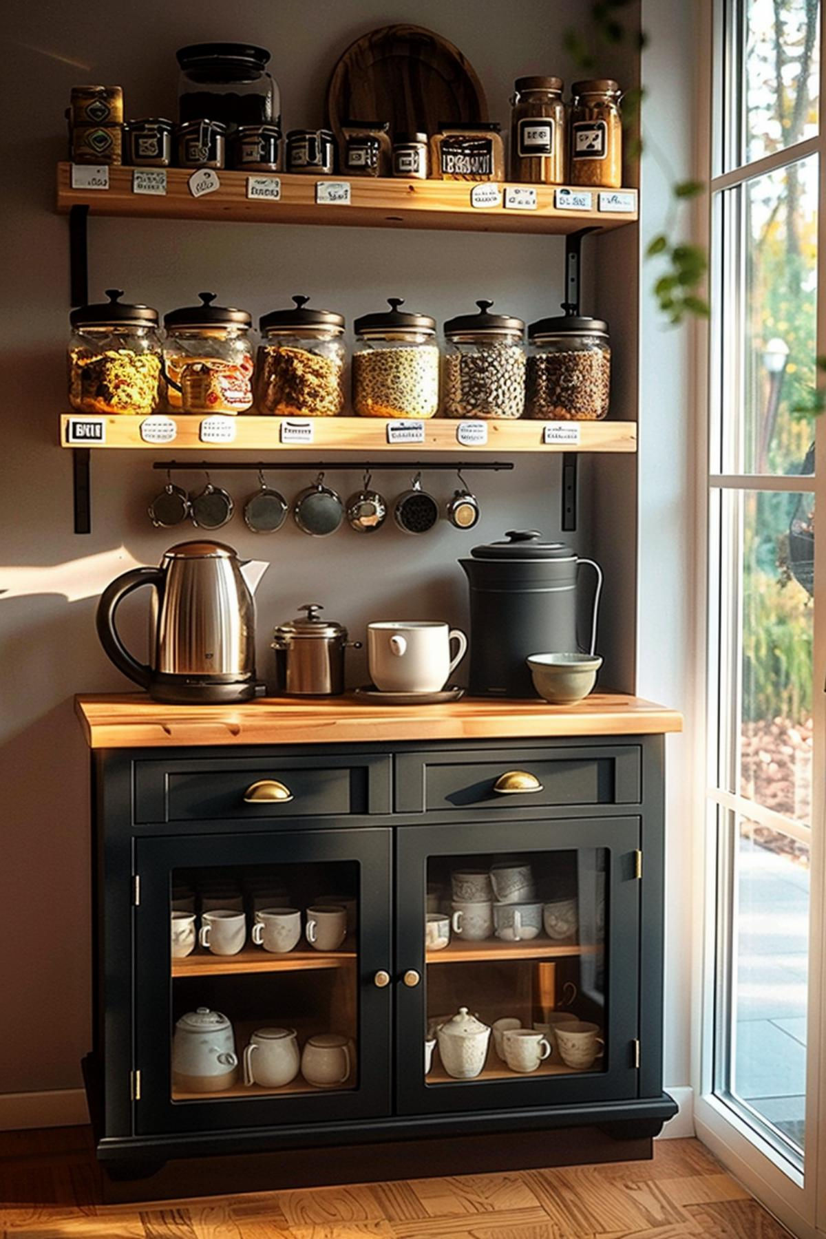 35 Modern Tea Station Designs for a Chic Home
