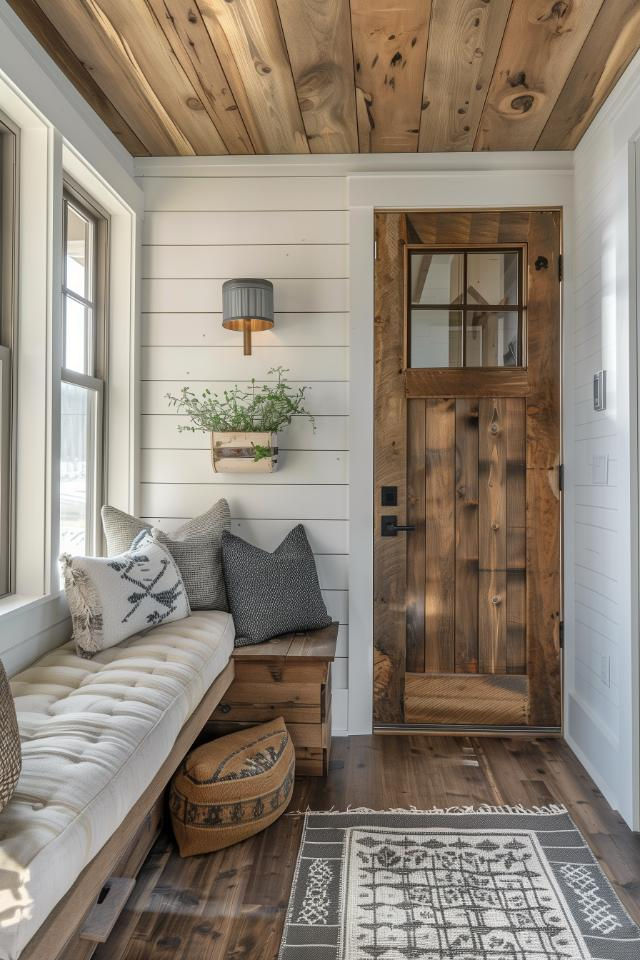 40 Rustic Small Entryway Ideas to Create Warmth