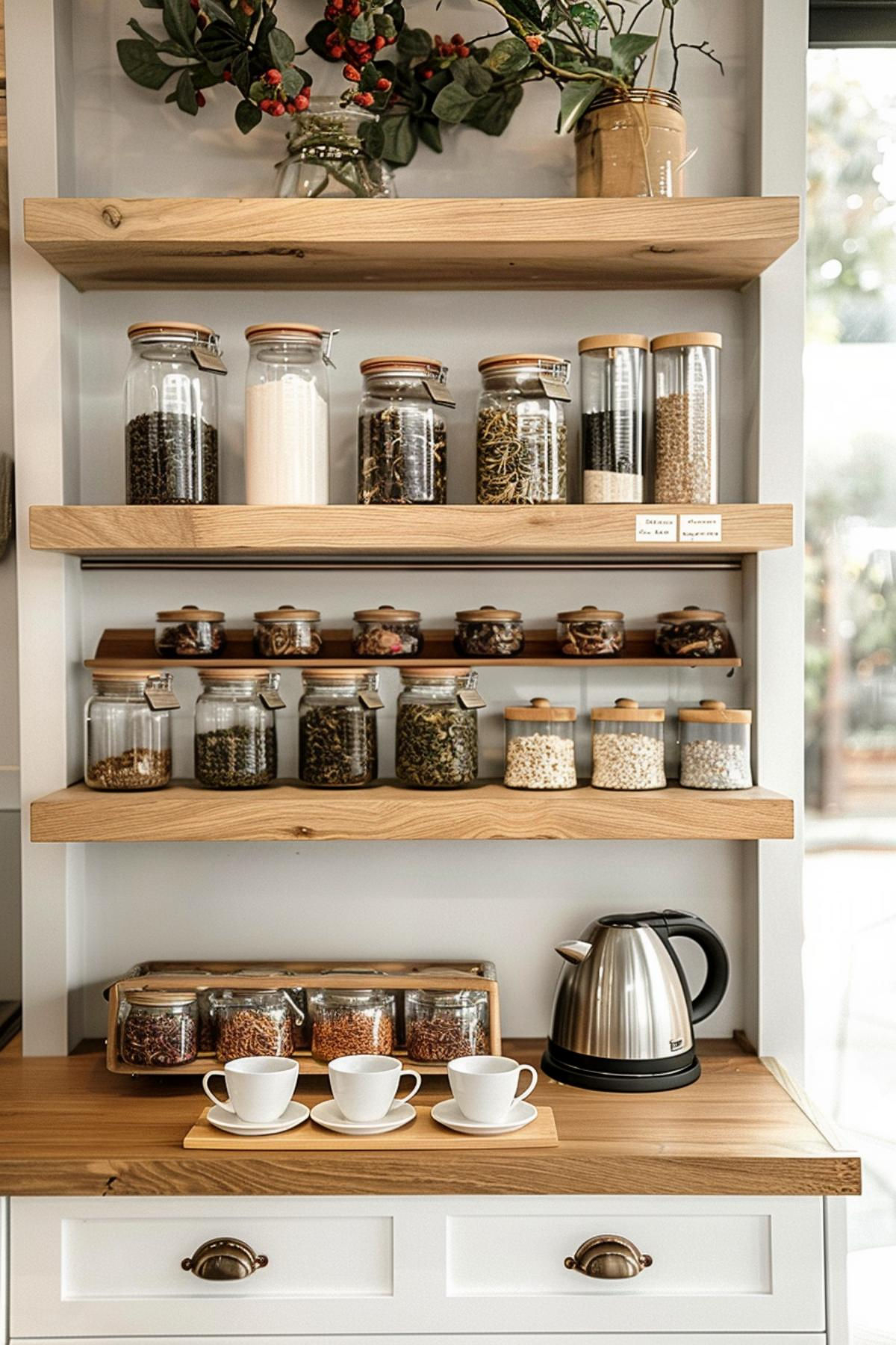35 Simple Tea Station Ideas for a Modern Home