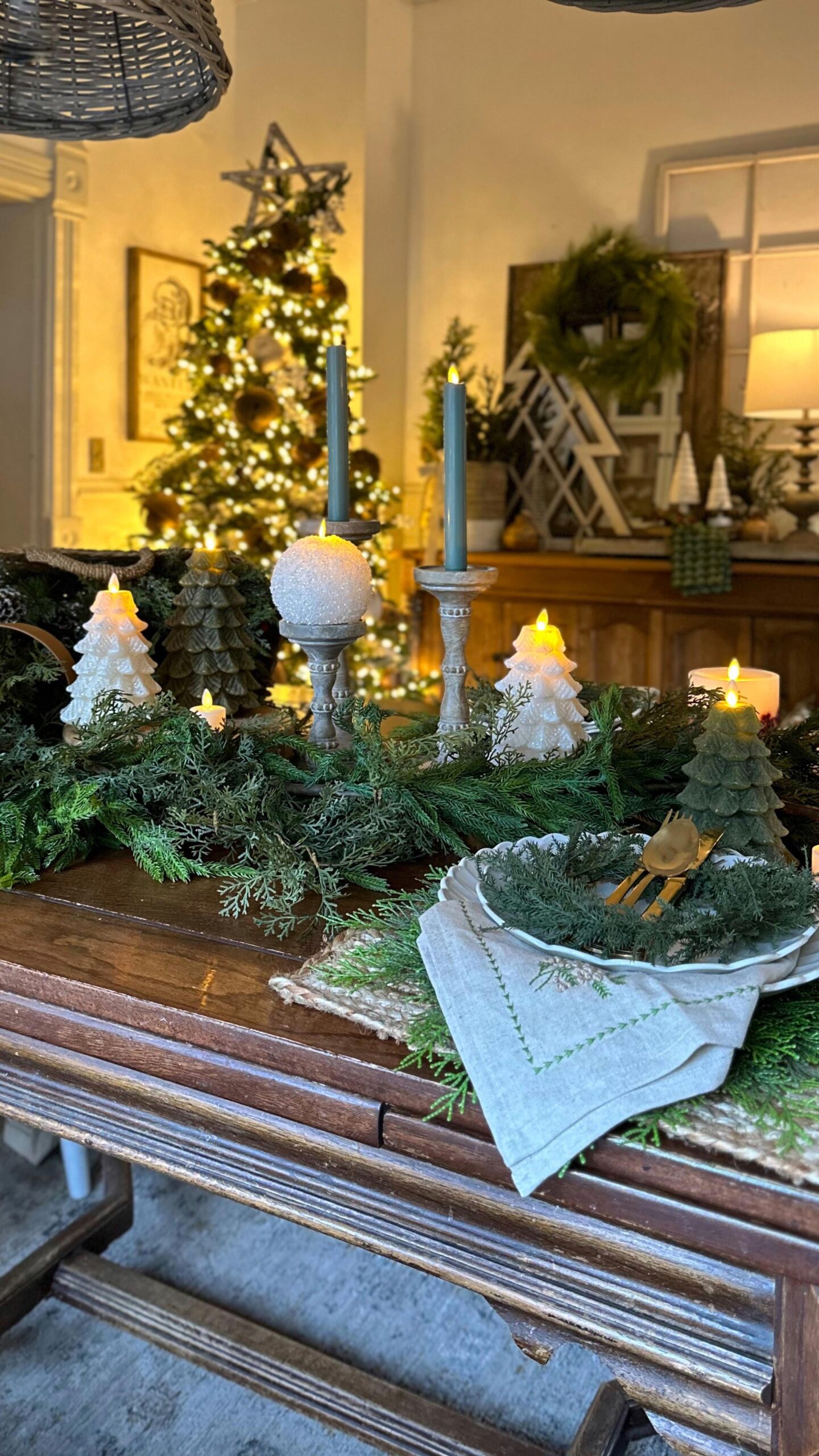 Happy weekend! All my  candles lined up in a row! They make my dining room feel …