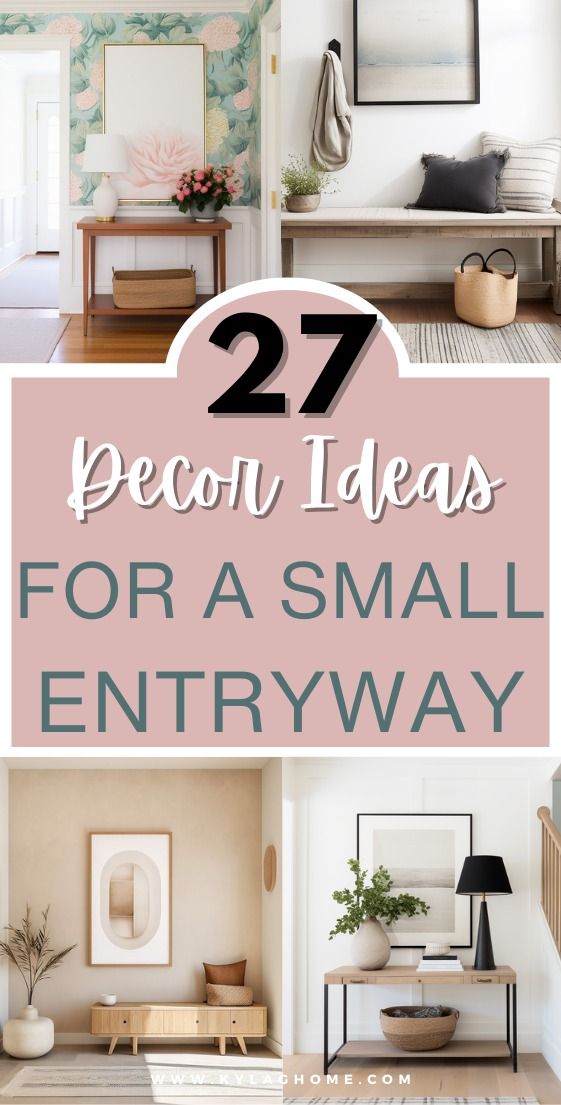 27 Adorable Ways To Decorate A Small Entryway