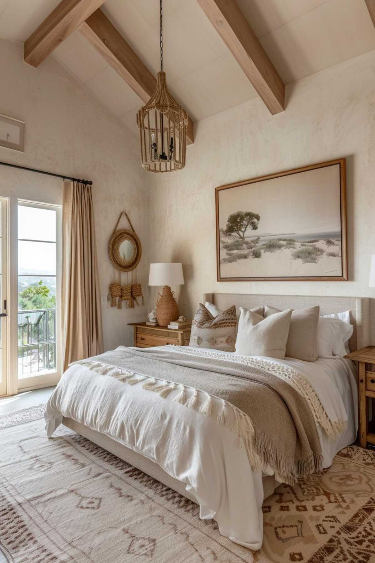 40 Neutral Bedroom Inspiration with Boho Chic Vibes
