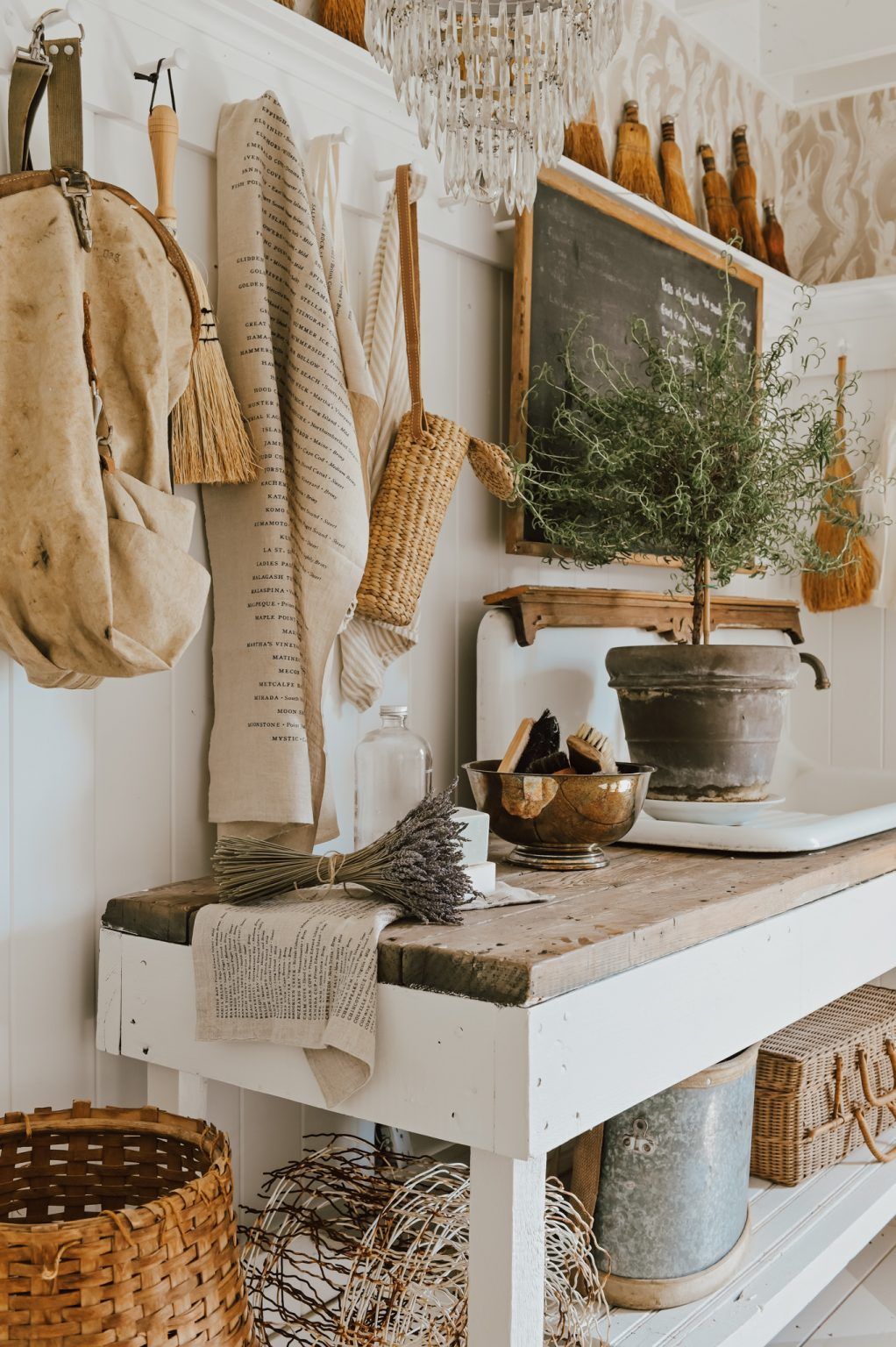 Summer Mudroom Wallpaper Update
