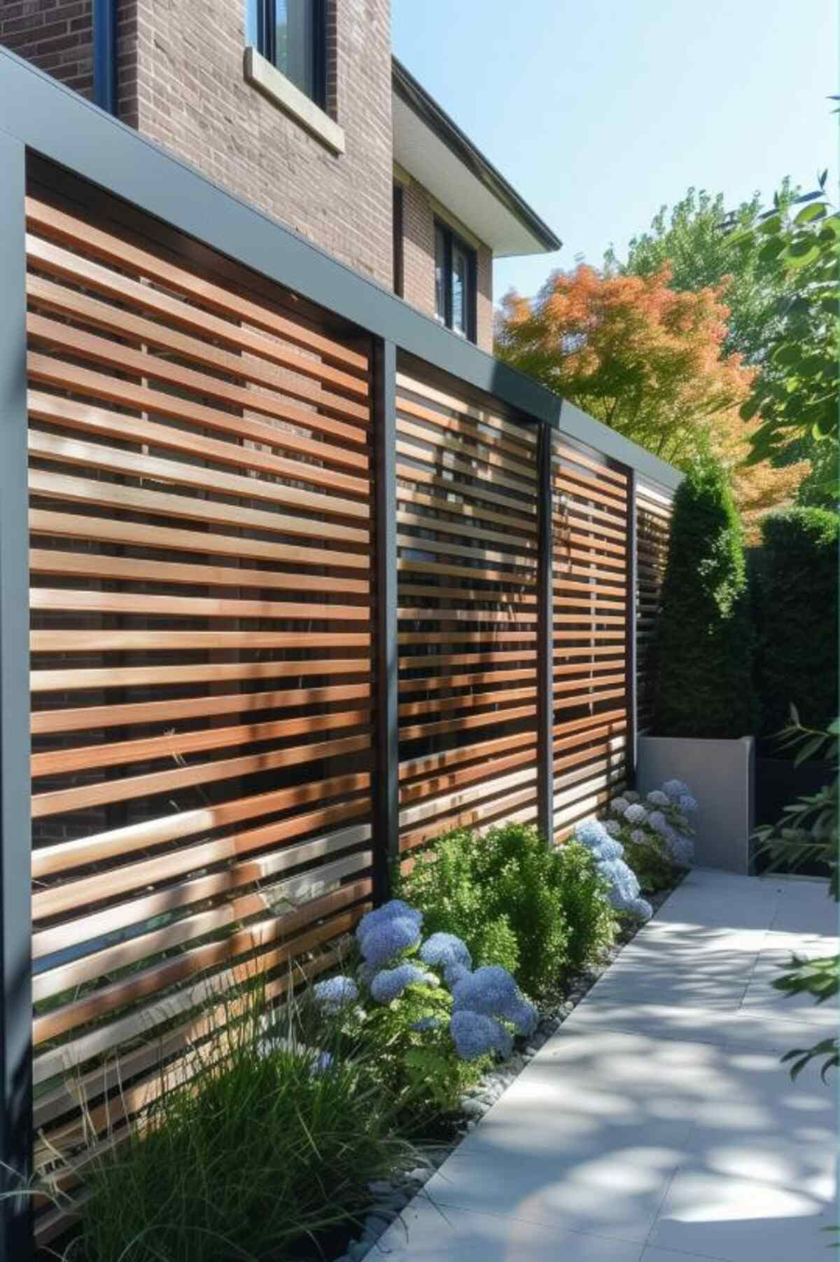 40 Amazing Privacy Fence Inspirations for Your Front Yard
