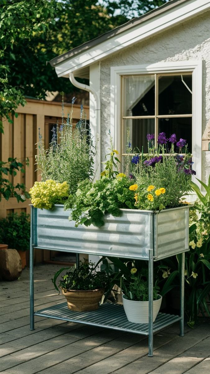 Galvanized Elevated Garden Bed