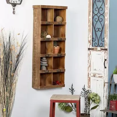 Knick Knack or Curio Wooden Wall Display Box