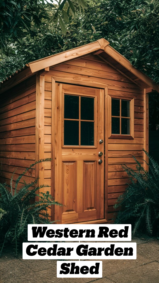 Western Red Cedar Garden Shed