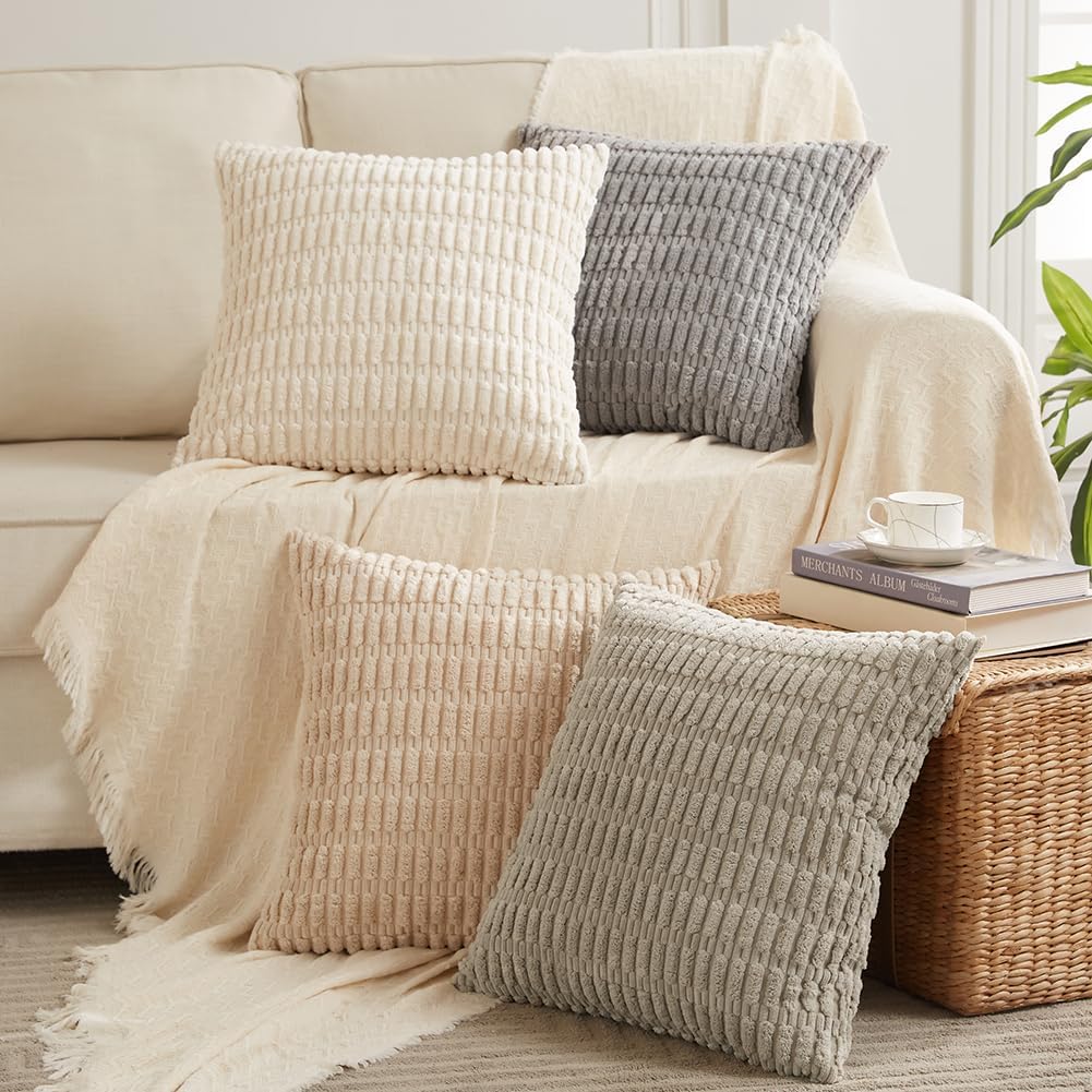 🏠 Today’s Farmhouse Décor Find: Neutral Decorative Pillow Covers