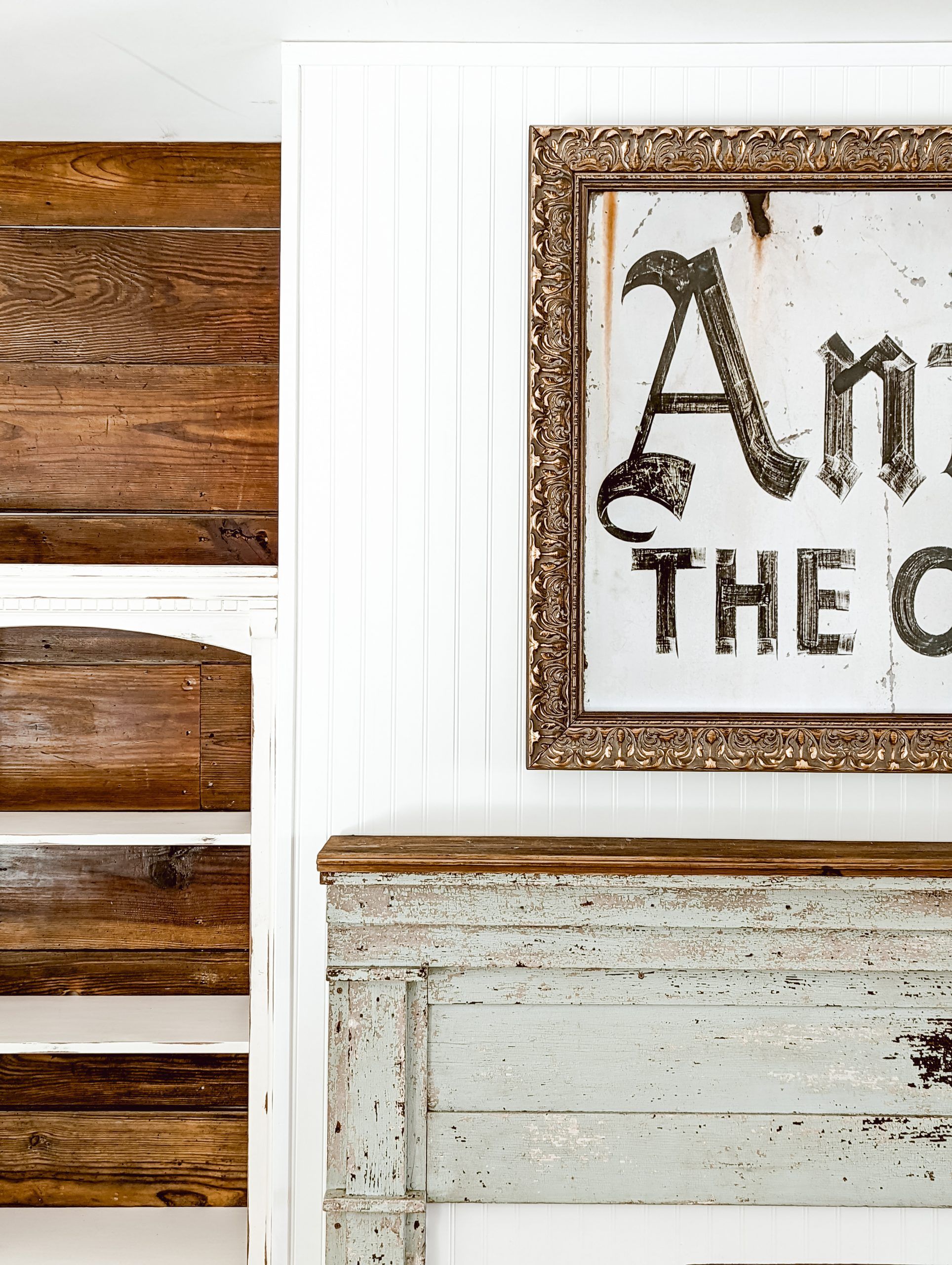 Our Samsung Frame TV Review & DIY Fireplace Project Updates! – White & Woodgrain