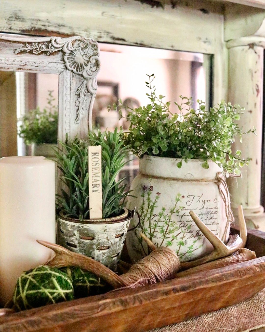 Decorating With Vintage Mirrors – Follow The Yellow Brick Home