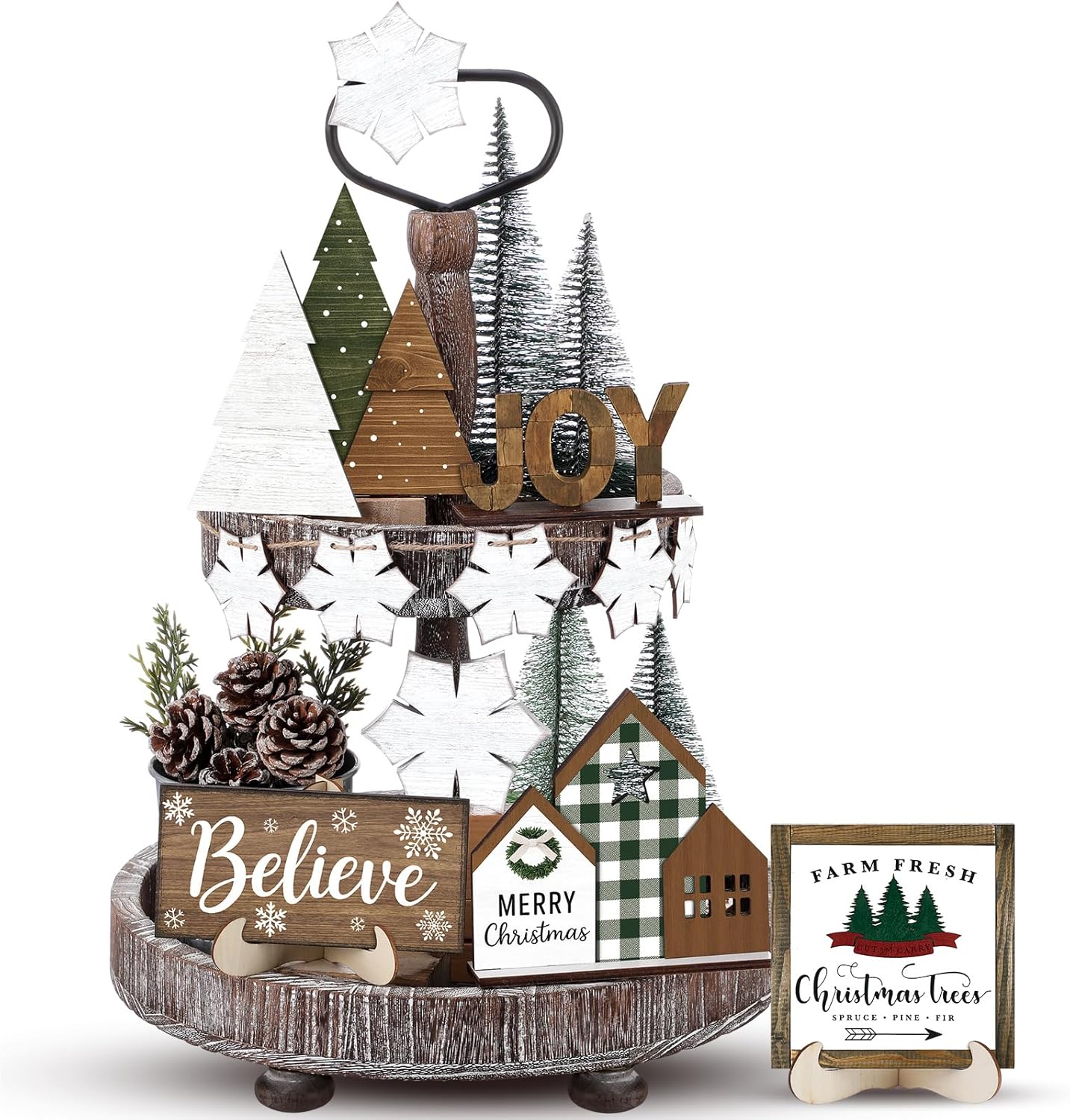 🏠 Today’s Farmhouse Décor Find: Neutral Christmas Decor
