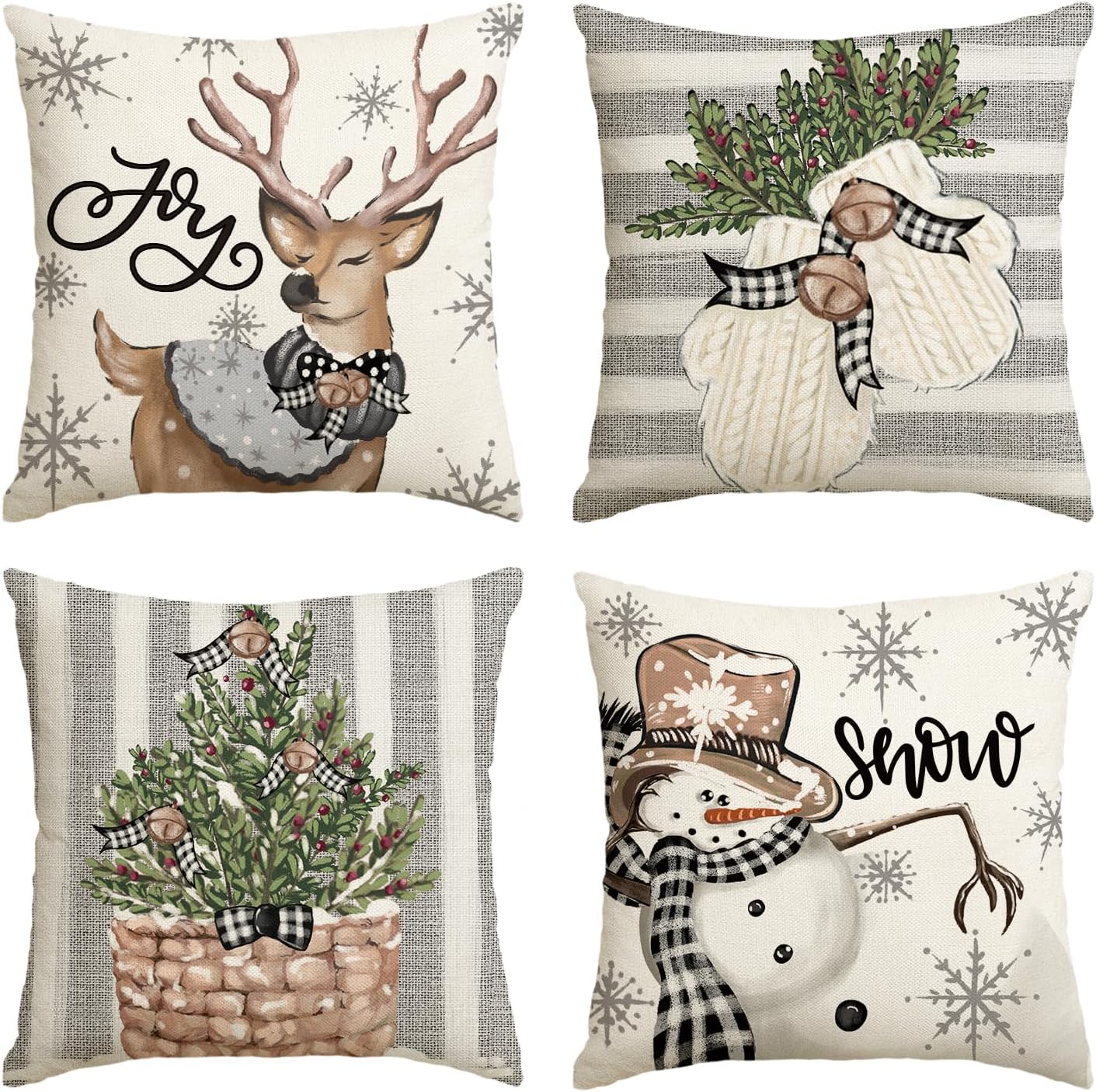 🏠 Today’s Farmhouse Décor Find: Winter Holiday Pillow
