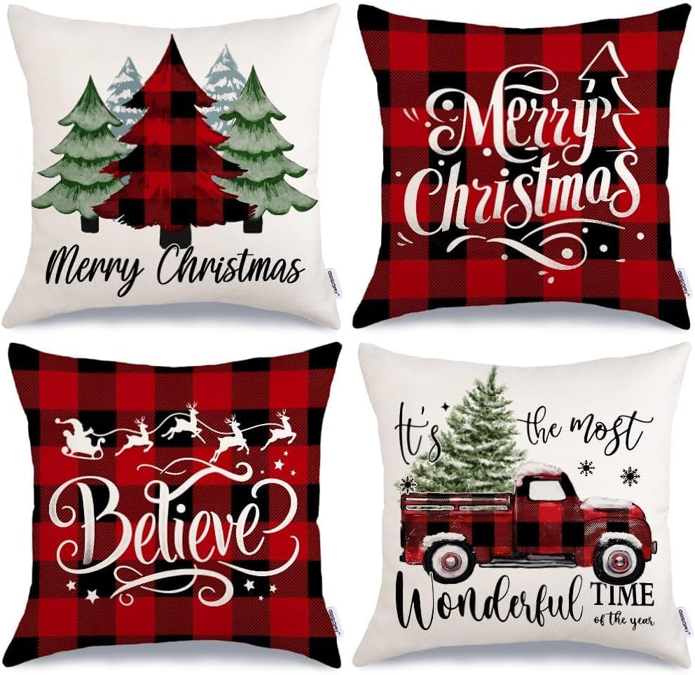 🏠 Today’s Farmhouse Décor Find: Christmas Throw Pillows