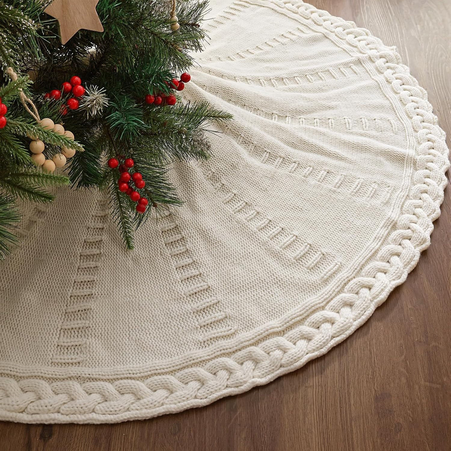 🏠 Today’s Farmhouse Décor Find: Braided Cable Knit Skirt