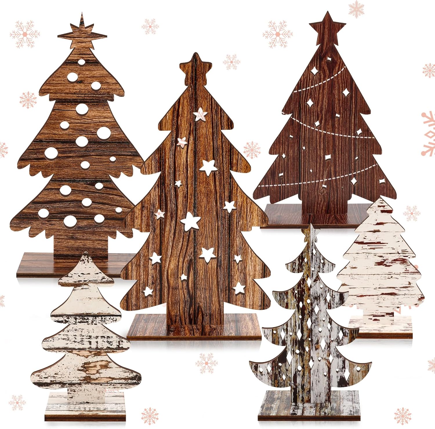 🏠 Today’s Farmhouse Décor Find: Wooden Christmas Trees