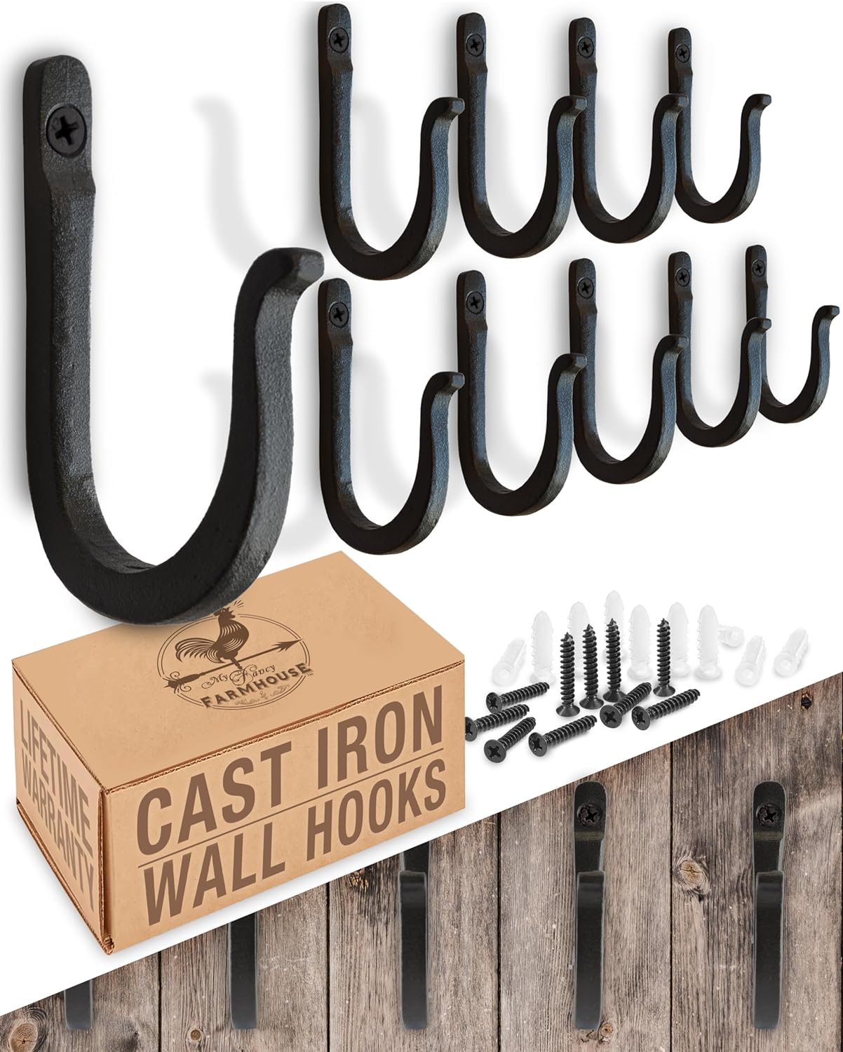 🏠 Today’s Farmhouse Décor Find: Railroad Spike Hooks