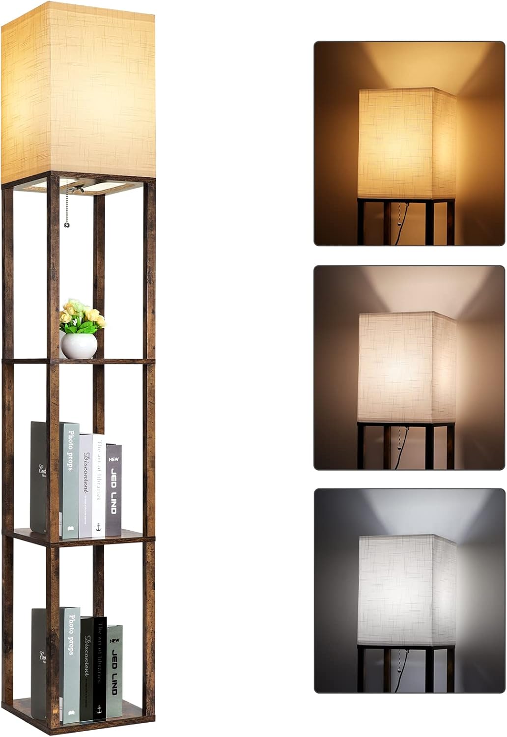 🏠 Today’s Farmhouse Décor Find: Shelf Floor Lamp