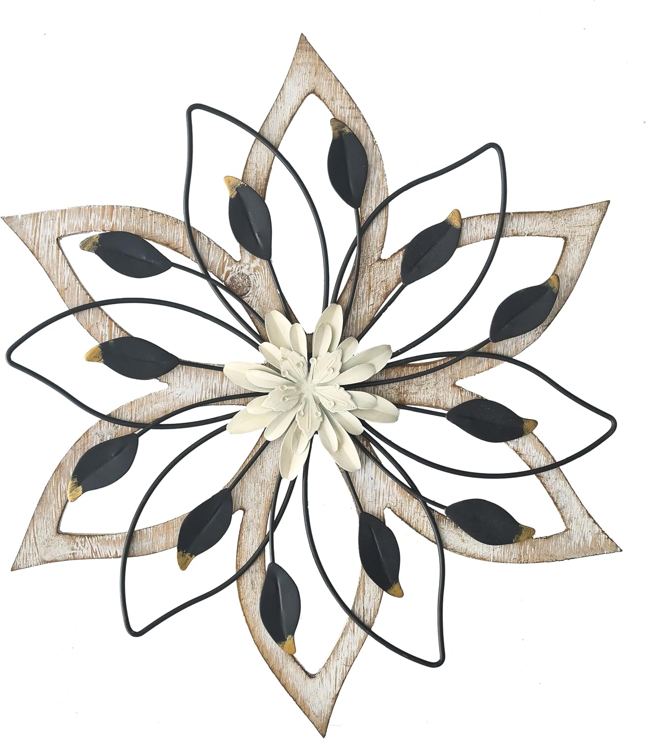 🏠 Today’s Farmhouse Décor Find: Whitewash Flowers Wall Decor