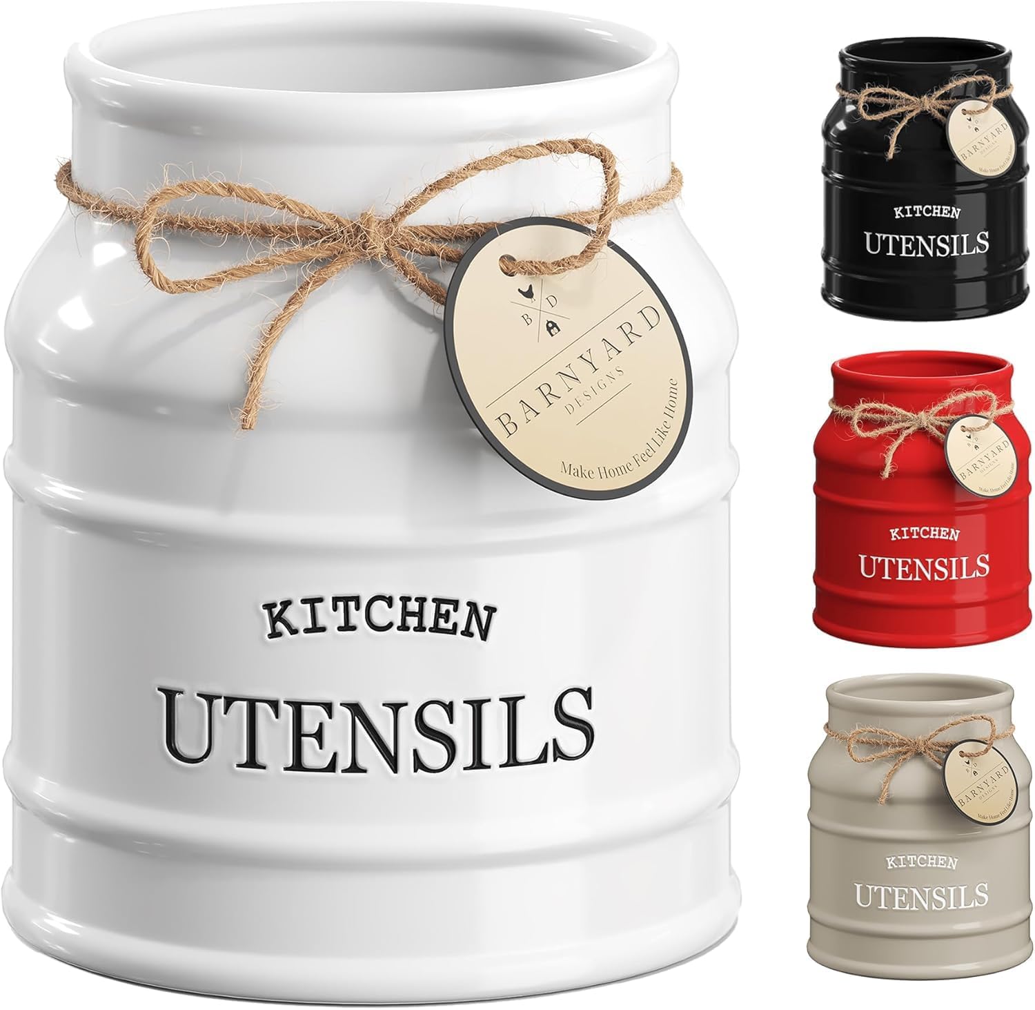🏠 Today’s Farmhouse Décor Find: Ceramic Utensil Holder